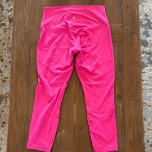 Women’s Lululemon Align High Rise Crop 23” Inseam Size 10 Leggings.